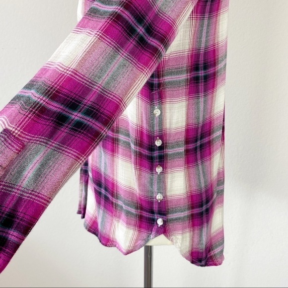Lucky Brand Plaid Button Down Women’s Shirt S - Picture 5 of 9